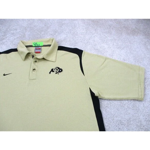 Colorado Buffaloes Nike Team Polo Shirt Mens Medium CU Boulder Football - Picture 3 of 15